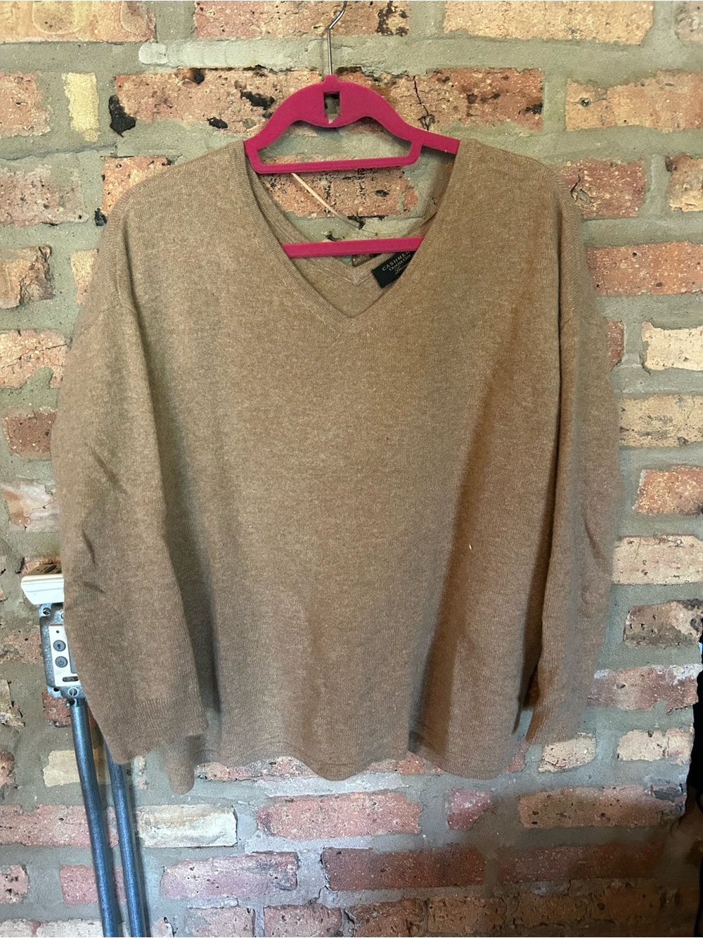 Charter Club Cashmere Sweater in Camel